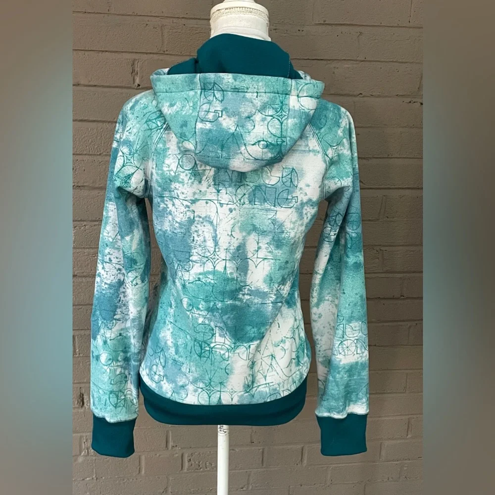 Billabong  print fleece lined hoodie M